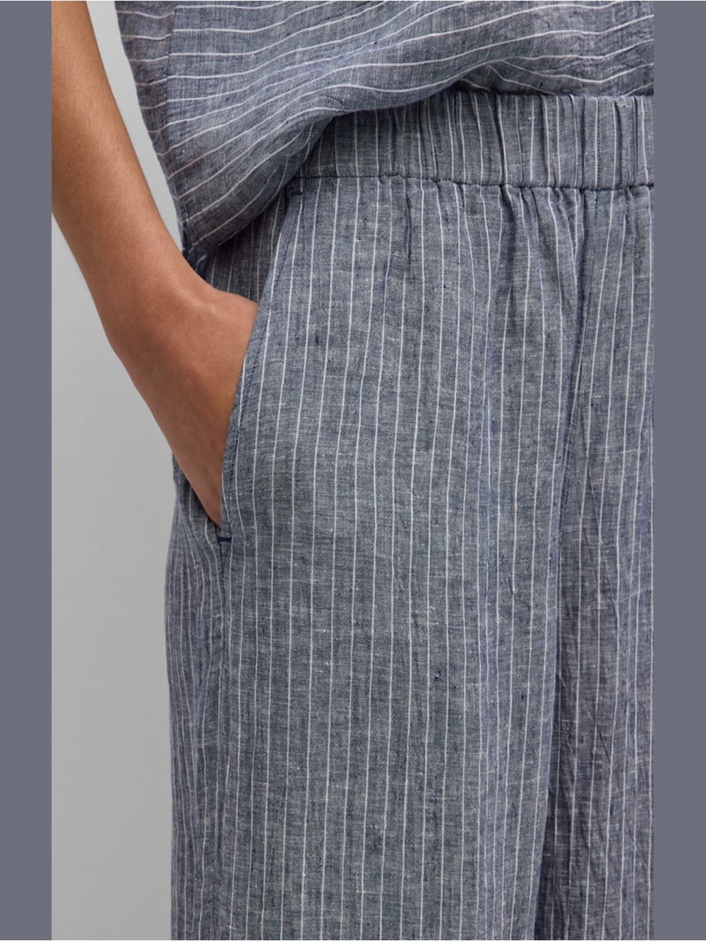 EILEEN FISHER SUPER NOVA CROP PANTS (TENCEL) 100% Bio Leiden. Washed Black. S-1X - Picture 6 of 6